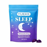 Gummies de mélatonine 5mg à marque privée OEM/ODM avec magnésium, mélisse et vitamine D pour adultes – Soutien du sommeil profond et de l'humeur – Dissolution rapide – Végétaliennes