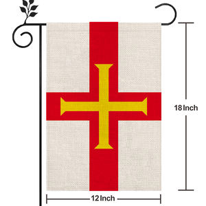 Новый продукт, двухсторонний цифровой принт, Гернси, берлап, Садовый флаг для наружного украшения, дворовой флаг - Product Image 2