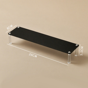 Tp1001 <b>Acrylic</b> <b>Display</b> Stand 20cm X 15.3cm 3 Tier Black Desktop Storage Rack For Figurines Blind <b>Boxes</b> - Product Image 4