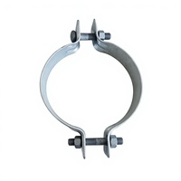 Collier de serrage galvanisé pour poteau en béton, pour l'installation d'éclairage extérieur et le montage de lampadaires, vente en gros