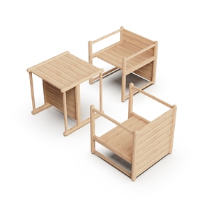 Çocuk konfor ve rahatlık için çocuk çok fonksiyonlu sandalye bambu adım dışkı - Product Image 3