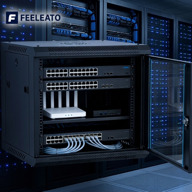 19 Inch Soundproof Open Frame Server Rack SPCC Steel Powder Coated 6U 9U 12U 15U Wall Mount Data Center Cabinet in Stock