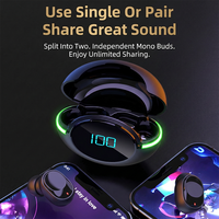 Auriculares con Logotipo Personalizado, Auriculares Inalámbricos Bluetooth 5.0, Auriculares Estéreo con Bajos, Auriculares Intrauditivos Deportivos, Regalos Promocionales