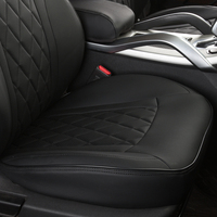 Housse de siège de voiture classique noire de luxe en PVC imperméable, ensemble complet toutes saisons pour Ford Chevrolet Aveo