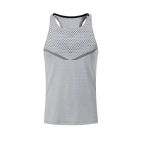 Débardeur de sport personnalisé avec logo, en polyester à séchage rapide, pour l'entraînement, la course, le sport en extérieur, la musculation et la gym