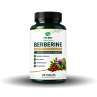 Complément Herbal Végétalien Sans OGM à Base de Berbérine et de Cannelle de Ceylan en Comprimés pour le Bien-être Intestinal et Immunitaire, Fournisseur d'Usine, Marque Privée, OEM, ODM