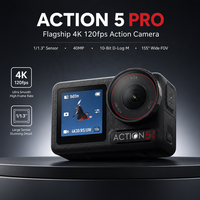 Caméra sportive Action 5 Pro 4K, qualité d'image haut de gamme, pour la conduite à moto, les vlogs, la photographie de voyage