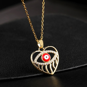 Colección de Collares Bohemios de Cobre con Ojo de Fátima y Ojo Turco, Bañados en Oro de 18K - Product Image 3