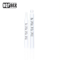 NQFIBER Vente en gros 1ml 2ml 3ml Tubes goutteurs sphériques Tube de verre de laboratoire Pipette Pasteur numérique en verre avec tête d'ampoule en caoutchouc