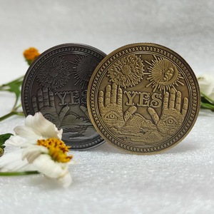 Cá nhân Gothic quyết định đồng xu 3D Kẽm hợp kim vàng bạc kim loại men Bộ sưu tập quà lưu niệm - Product Image 1