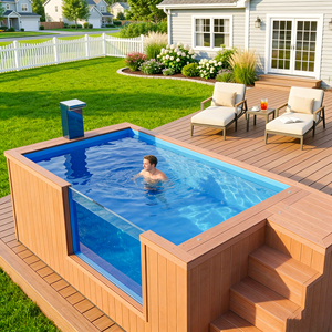 Piscine en conteneur, piscine en conteneur de transport, jacuzzi extérieur, piscine composite préfabriquée, piscine extérieure - Product Image 2