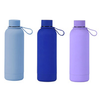 Bouteille d'eau thermique portable en acier inoxydable à double paroi, avec logo personnalisé OEM, pour le sport, à petite ouverture, isotherme