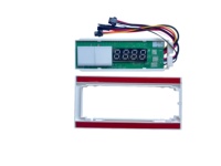 Miroir de salle de bain lumineux personnalisable avec variateur d'intensité 2 touches 60W 12V, avec minuterie, affichage de la température et fonction anti-buée