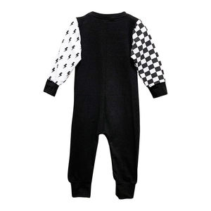 Autunno vendita calda cotone biologico francese spugna tuta con coulisse per bambini a maniche lunghe pagliaccetto per neonato a <span class=keywords><strong>18</strong></span> <span class=keywords><strong>mesi</strong></span> - Product Image 2