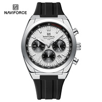 Montre NAVIFORCE 8080, cadran de 41 mm de diamètre, montre pour homme, design de luxe, dernier modèle 2025