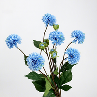 Bunga Sutra Buatan Warna Biru, Phalaenopsis, Tulip, Mawar, Lavender, Agapanthus, Larkspur, untuk Dekorasi Rumah & Pernikahan