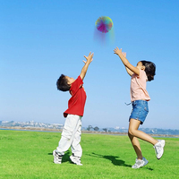 Balles en Silicone pour enfants, balles en forme de singe, jouet amusant, arc-en-ciel, ballon gonflable, doux, Active, balles sensorielles
