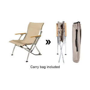 Chaise pliante portable en aluminium polyvalente, moderne, pour l'extérieur, grande et robuste - Product Image 3