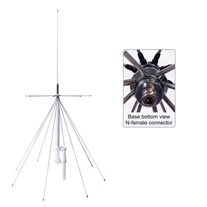 Antenne de base extérieure large bande D3000N 25-3000 MHz Discone avec connecteur N-Femelle - Product Image 2