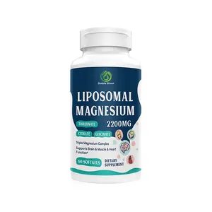 LIPOSOMAL MAGNESIUM Capsule Support immunity 60 capsules,Triple Magnesium Complex.Supports Brain&Muscle&Heart Function