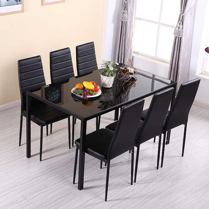 Cheap 6 Chairs Er Dining Room Table Set - Modern Luxury
