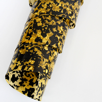 Feuille de stratifié acrylique PUMA de coque en plastique doré et noir haute brillance non transparente pour accessoires de dame