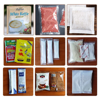 Machine d'emballage verticale automatique pour sachets plastiques de 5 à 100 g, à scellage quatre côtés, pour haricots, noix, bonbons, céréales, pop-corn, snacks et granulés