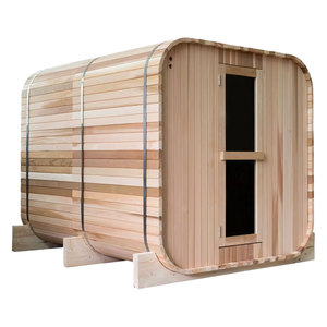 Sauna Quadrata 2026 in Cedro Rosso, Sauna da Esterno, Cabina a Vapore Secco - Product Image 2