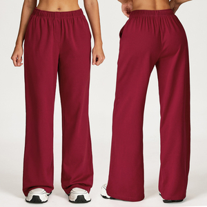 Pantaloni sportivi a vita alta autunno/inverno pantaloni larghi e dritti larghi pantaloni sportivi da corsa Outdoor Casual da <span class=keywords><strong>donna</strong></span> - Product Image 5