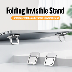 HK-HHT Invisible Laptop Stand Foot Pads Raised <strong>Bracket</strong> Mini Portable Foldable Cooling Keyboard Support - Product Image 6