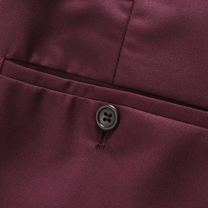 Nuevo <span class=keywords><strong>Traje</strong></span> de Dos Piezas para <span class=keywords><strong>Hombre</strong></span>, Estilo Moderno, con Doble Botonadura, <span class=keywords><strong>Color</strong></span> Sólido, <span class=keywords><strong>Traje</strong></span> Rojo <span class=keywords><strong>Vino</strong></span> para <span class=keywords><strong>Hombre</strong></span> - Product Image 4