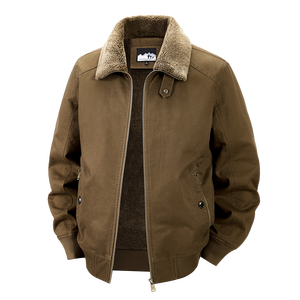 Blouson d'hiver pour <span class=keywords><strong>homme</strong></span> doublé polaire, manteau en coton <span class=keywords><strong>grande</strong></span> <span class=keywords><strong>taille</strong></span> avec revers, <span class=keywords><strong>sous</strong></span>-vêtements thermiques - Product Image 4