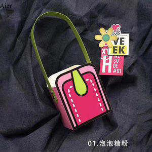 Aierflorist 2 piezas para un juego 12*14,6*8cm nuevo diseño <span class=keywords><strong>Skittles</strong></span> caja de flores hecha a mano - Product Image 5