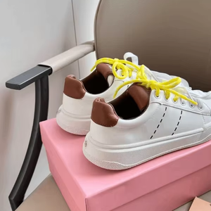 Zapatillas Retro Casuales para Mujer MIU, Directas de Fábrica, con Capa Superior de Cuero Vacuno, Suela Gruesa, Transpirables, para Caminar, Primavera, Verano, Otoño - Product Image 2