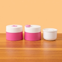 Botella de Plástico Cilíndrica de 100g con Tapa de Rosca de PP e Impresión UV para Mascarillas Faciales, Cremas para Ojos y Lociones Corporales