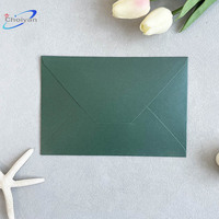 Faire-part de mariage traditionnel élégant A4 imprimé sans texte avec mini-enveloppes et cartes