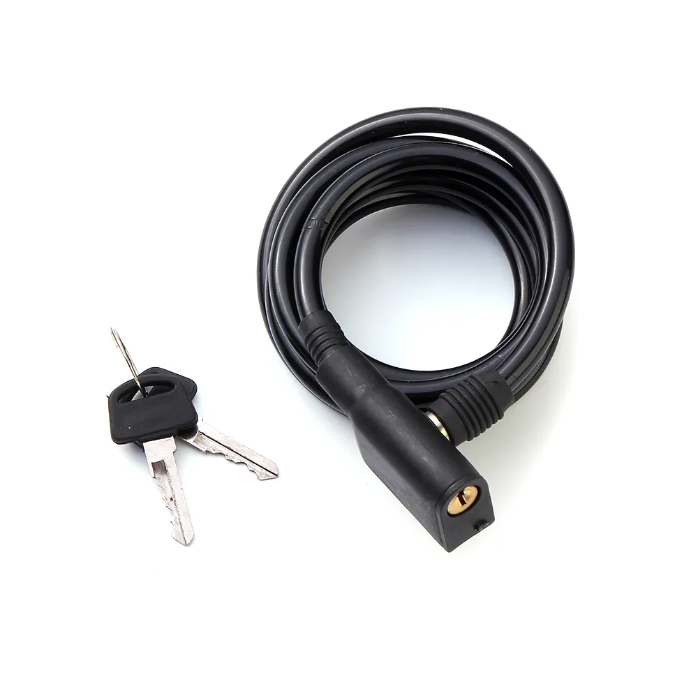 security anti-theft cable bicycle key lock scooter bike steel cable lock