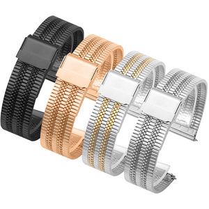 Cinturino in maglia di acciaio inossidabile stile <span class=keywords><strong>Arsenal</strong></span> - Modello 7 - per Huawei Watch GT4 e Apple Watch (Cross-Border) - Product Image 6