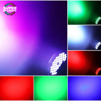 Projecteur LED Par 54x3W RGBW 160W DMX512, lumière de scène IP20 pour mariage, fête, église, éclairage de scène
