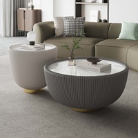 Table basse en dalle de pierre, style italien moderne, luxe léger, pour petit appartement, salon simple, maison, populaire sur internet, créative
