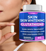 Pilules blanchissantes pour la peau OEM, L-glutathion, collagène 2000 mg, gommes beauté, collagène de qualité alimentaire, sans gluten, antioxydant