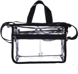 Sac de maquillage transparent en PVC moyen pour artiste maquilleur, sac de rangement cosmétique transparent, trousse de maquillage de voyage, organiseur de maquillage, sac <span class=keywords><strong>MUA</strong></span>, sac de stade - Product Image 4