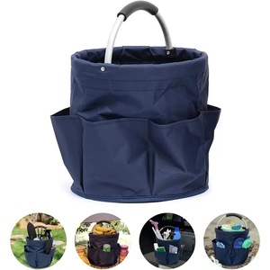 Portable Foldable Handheld <b>Tool</b> Bag Softback Outdoor Camping <b>Garden</b> <b>Storage</b> Bag With Hard Handle Unisex Waterproof Pouch - Product Image 3