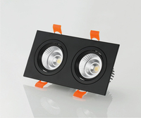 Projecteur led pc 10w, montage encastré cob led downlight 10w, spot de plafond à Double tête