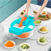 Multifunctionele keukenmachine: handmatige gehaktmolen, uien snijder, mandoline, groentesnijder, groentehakker