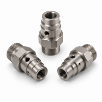 Adaptador de Válvula de Titanio Ti-6Al-4V de Precisión, Mecanizado CNC con Tolerancia Ajustada