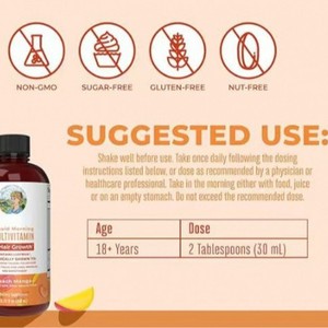 Complément alimentaire liquide multivitaminé et minéral Nature Made en marque privée <span class=keywords><strong>pour</strong></span> adultes, femmes, croissance des cheveux, 450 ml - Product Image 6