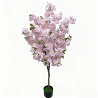 Nouvelles décorations et fournitures de mariage, arbre à fleurs de cerisier artificiel, fleurs artificielles, décoration extérieure et intérieure, jardin, hôtel, bar, bureau, maison