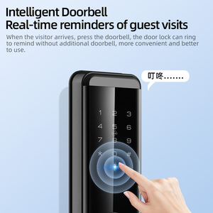 Yagu đa điểm kỹ thuật số vân tay ttlock tuya App thông minh khóa cửa với máy ảnh thông minh Ổ Khóa Cửa trước - Product Image 3