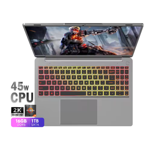 R9 AMD Ryzen สำหรับเล่นเกมขนาด15.6นิ้ว6900HX 8 Core 16เธรด DDR5 32GB 2TB NVMe SSD Windows11Pro WIFI <span class=keywords><strong>5G</strong></span> โลโก้ออกแบบได้ตามที่ต้องการ - Product Image 1
